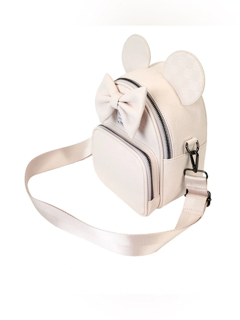 Loungefly Minnie Mouse Checkered Convertible Backpack & Crossbody Bag